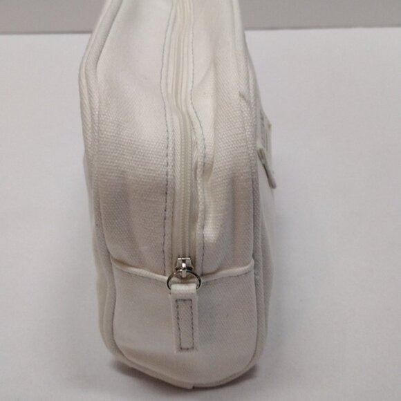 L'Occitane in Provence White Cotton Cosmetic Makeup Bag - Picture 4 of 9